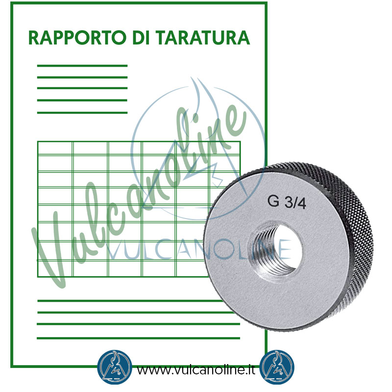Taratura anello filettato conico npt e gas