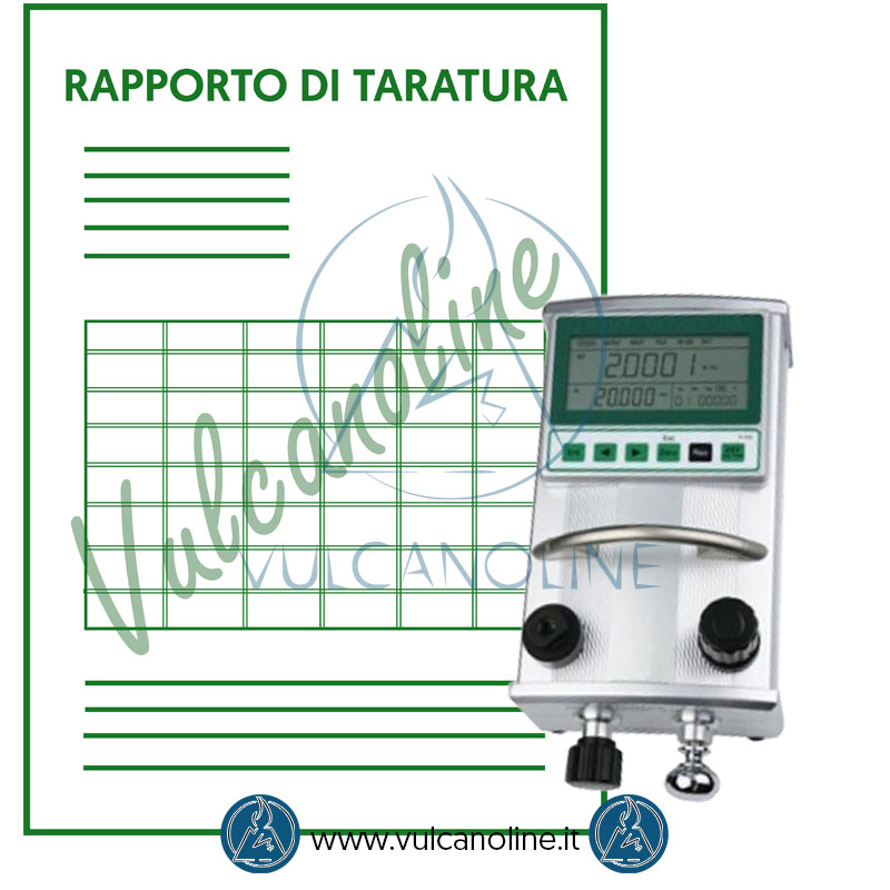 Taratura calibratore di pressione