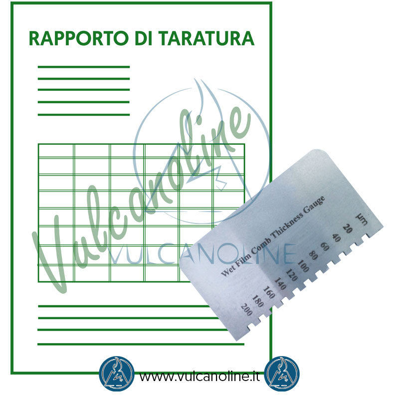 Taratura misuratore di strati per film umidi