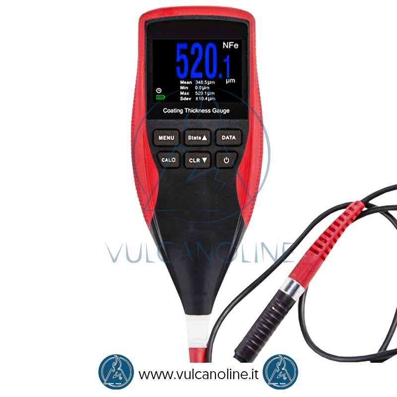 arancione Misuratore di spessore della vernice Misuratore di spessore del rivestimento Misuratore di profondità della vernice Misuratore di profondità della vernice con display LCD retroilluminato arancione Misuratore di spessore della vernice Misuratore di spessore del rivestimento Misuratore di profondità della vernice Misuratore di profondità della vernice con display LCD retroilluminato