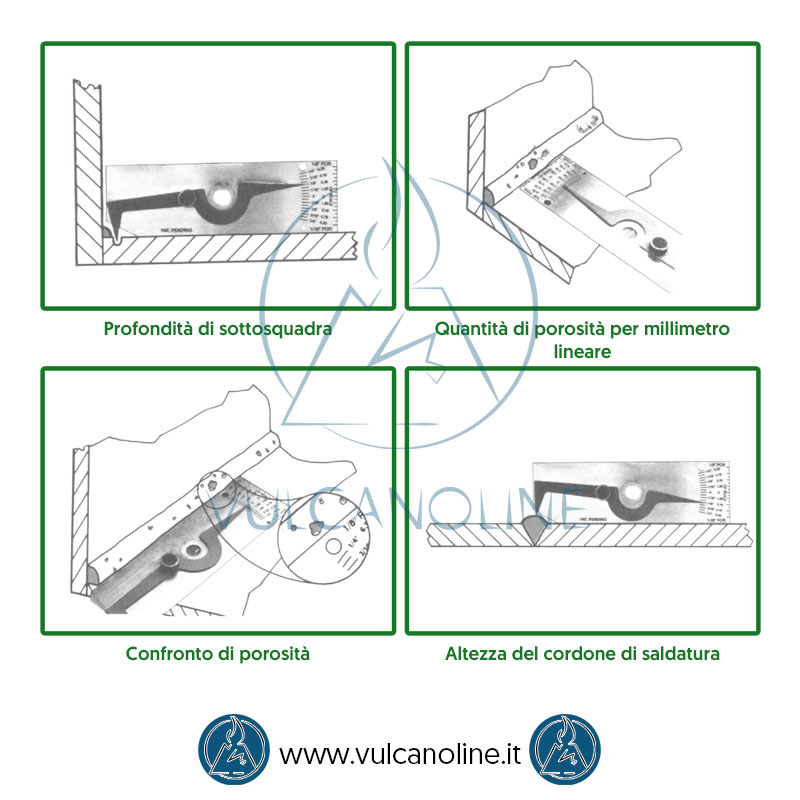 Utilizzo calibro per saldature