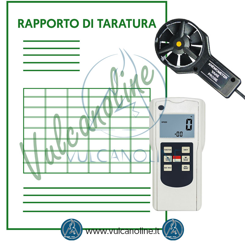 Taratura anemometro