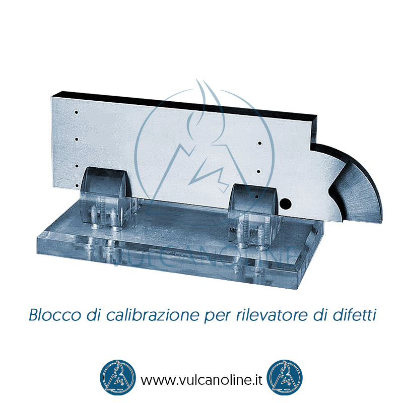 Taratura blocco di calibrazione rilevatore di difetti