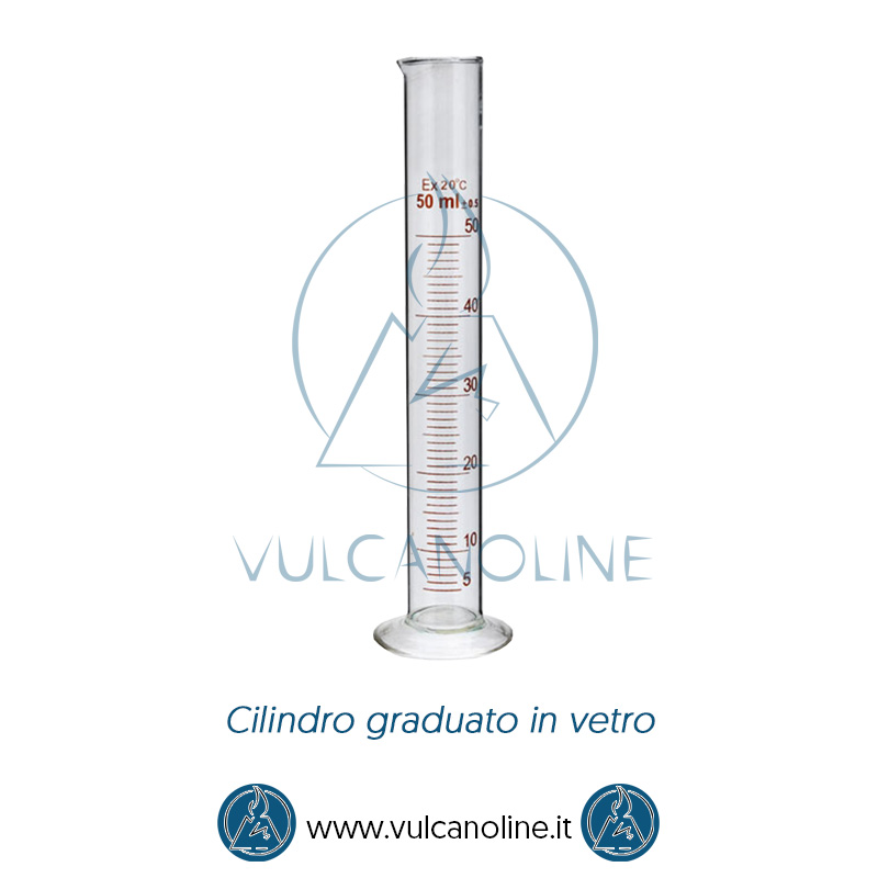 Taratura cilindro graduato in vetro