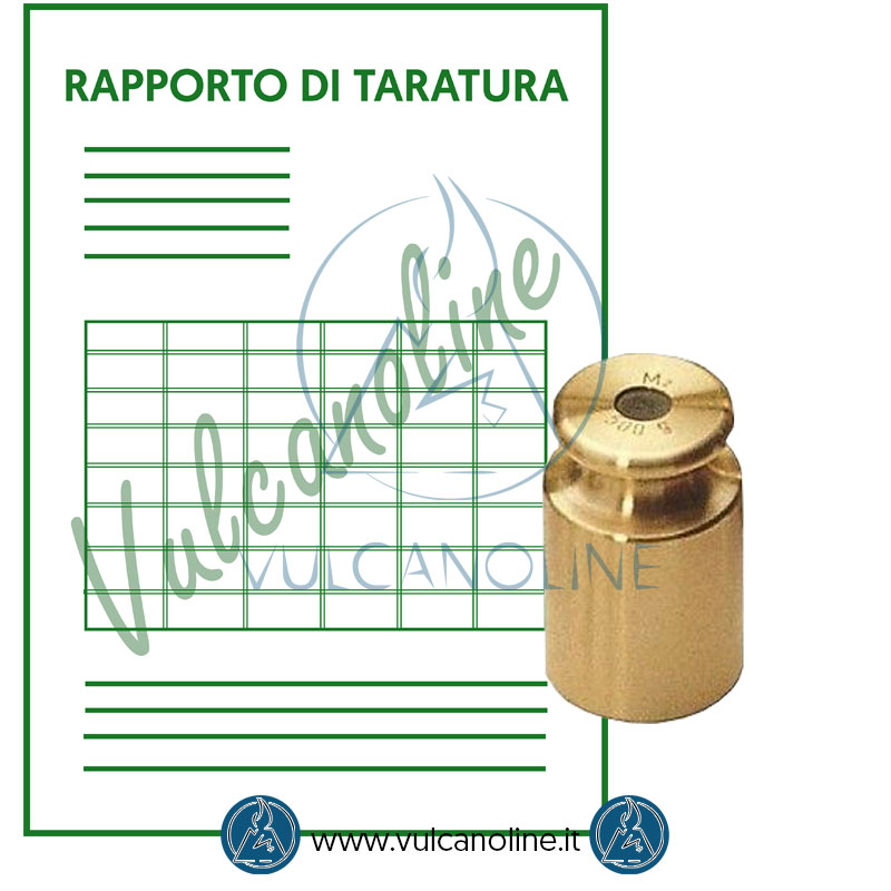 Taratura massa campione in acciao-ottone-ghisa