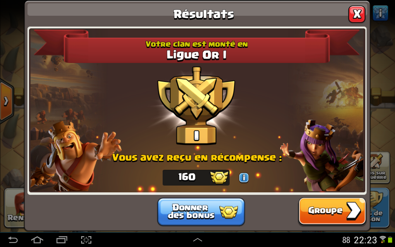 Ligues de Guerres de clan Site du clan World of Kings