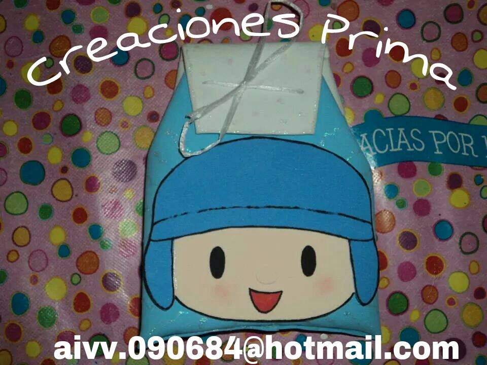 Bolsita de foami con carita del personaje que elijas. Medidas 14cm largo X 12 de ancho. $15.°°