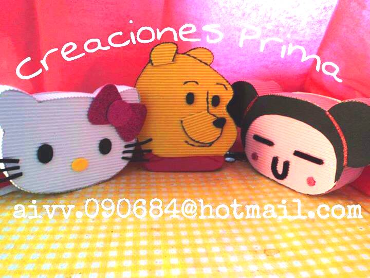 Cajitas de carton corrugado de figura1  $15.°° cada uno.