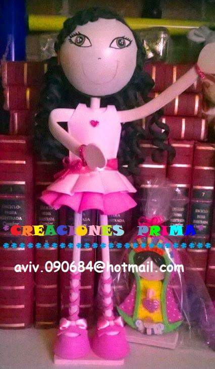 Fofucha quinceañera rizada grande $150.°°