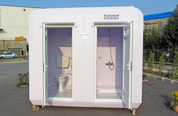 CABINA WC + LAVANDINO + DOCCIA