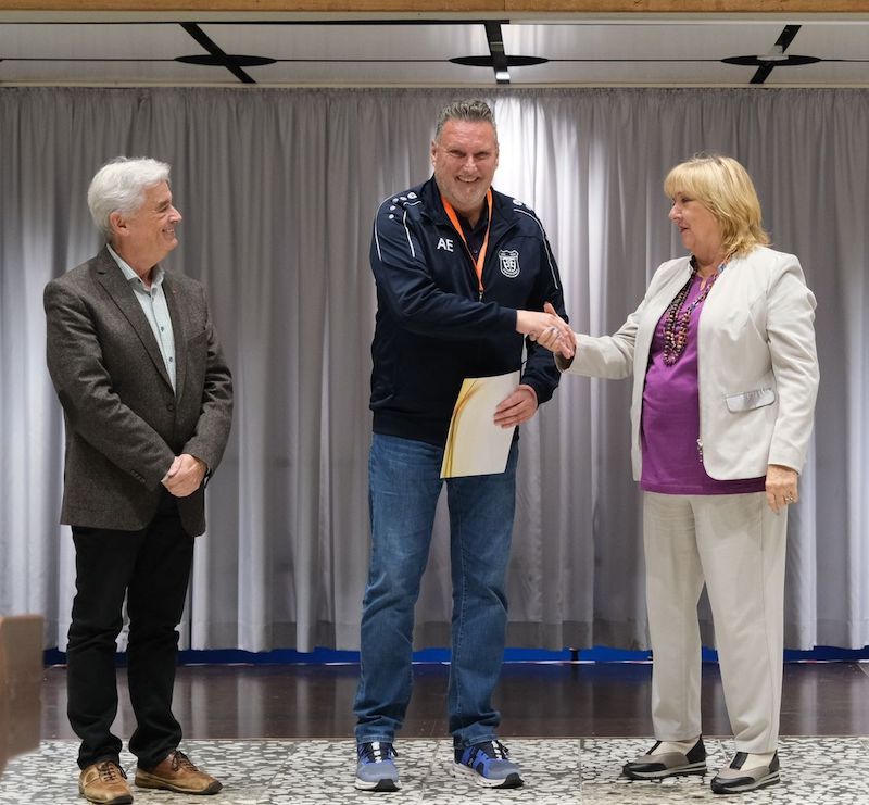 Auch der SSV war bei der Sportlerehrung dabei