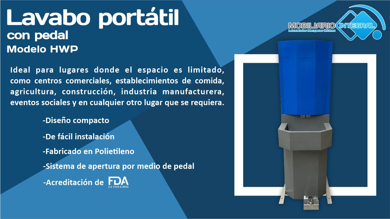lavamanos portátil con pedal