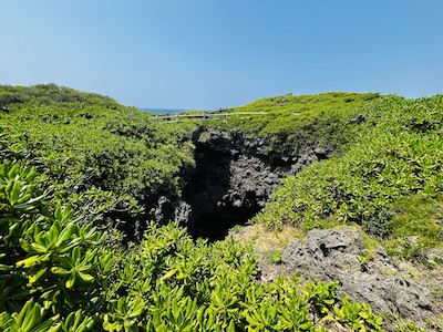東平安名崎の大きな穴(inner-wish撮影)