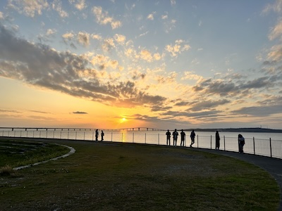 サンセットビーチのあるトゥリバー海浜公園の夕日(inner-wish撮影)