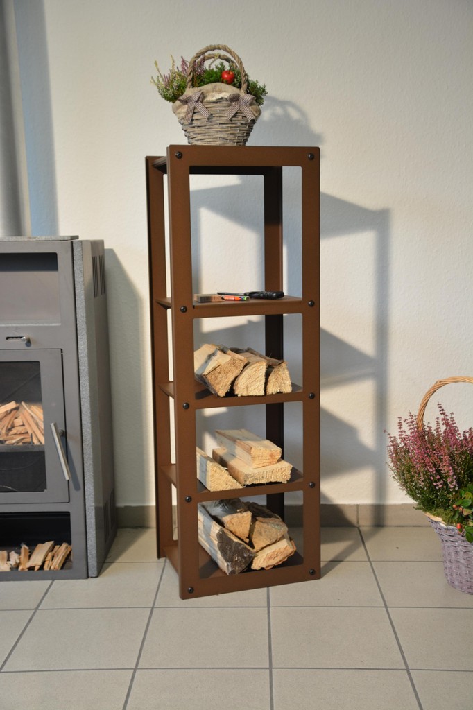 Kaminholzregale, Kaminholzregale Innenbereich - metallmoebel24