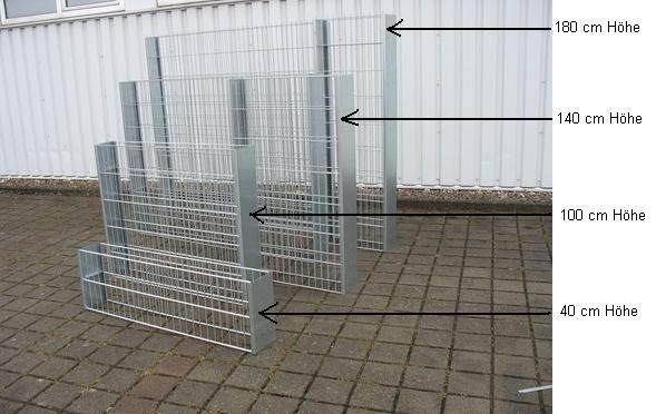 Gabionen Gabionenzaun Feuerverzinkt Metallmoebel24
