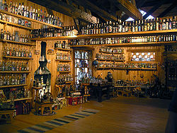 Bảo tàng Vodka ở Mandrogi, Leningrad Oblast, Nga.