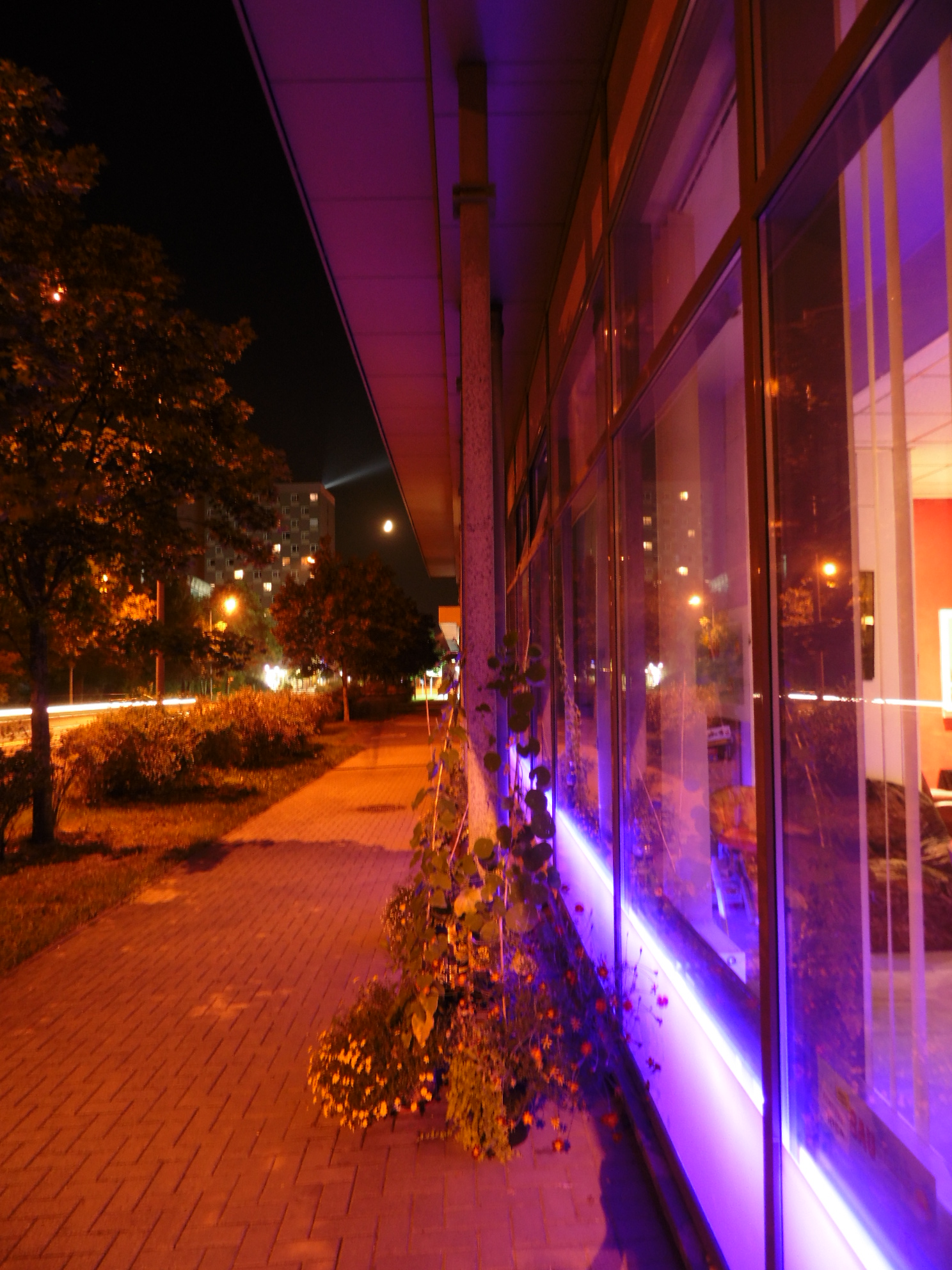 Kulturbaustelle bei Nacht