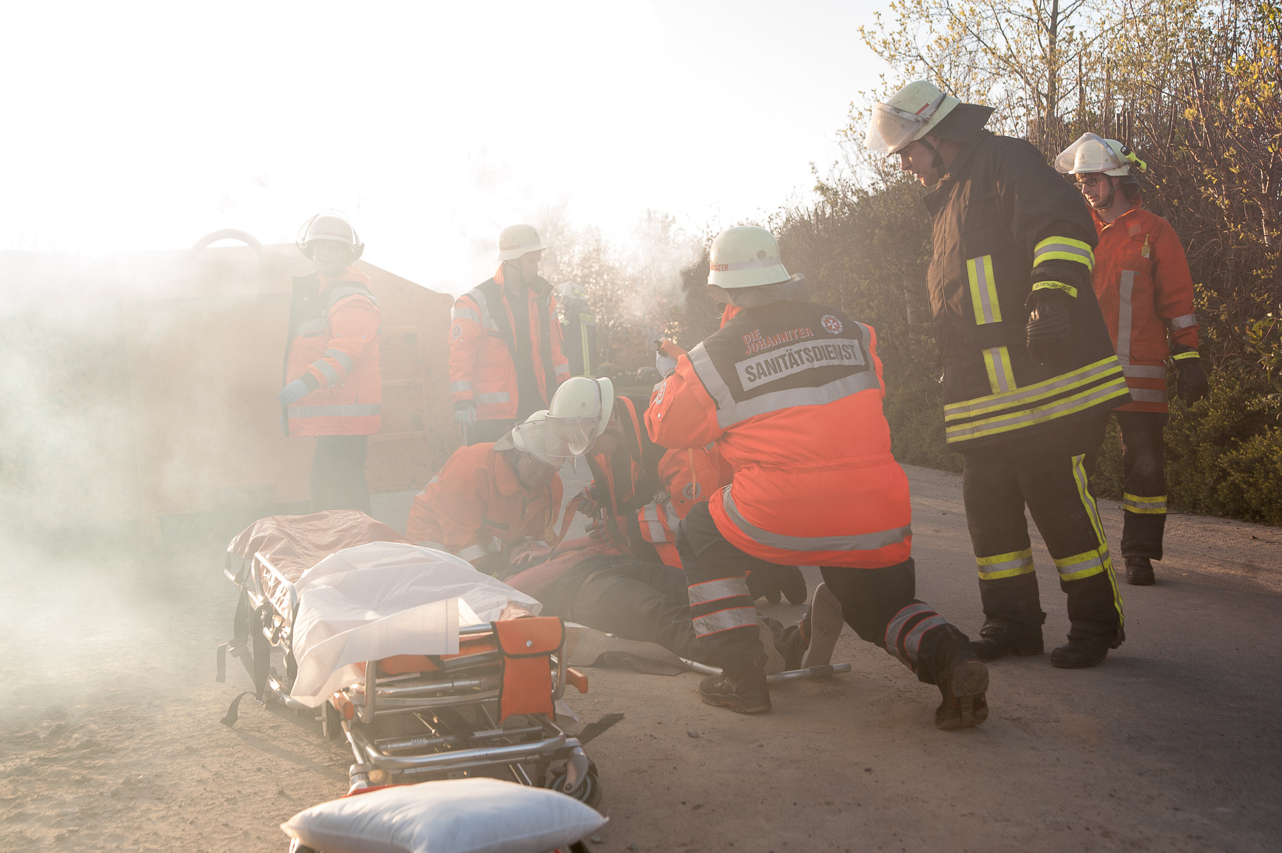 Rettung im verrauchten Bereich