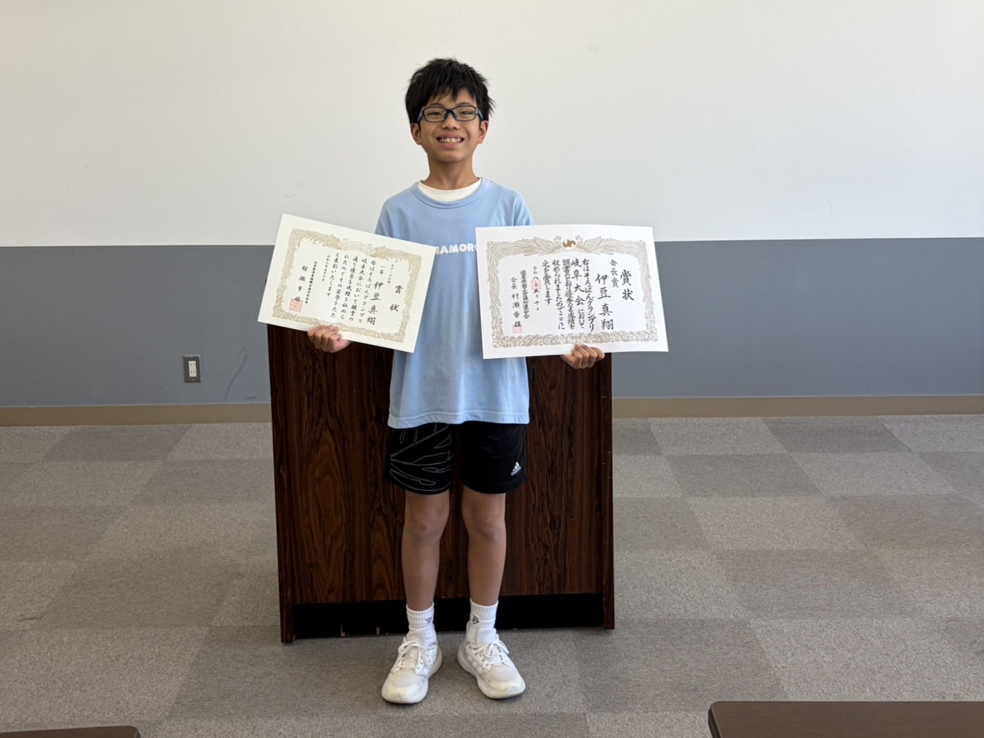表彰：スクール１位