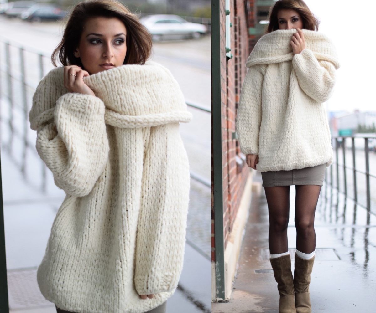 Dicker kuschelpullover