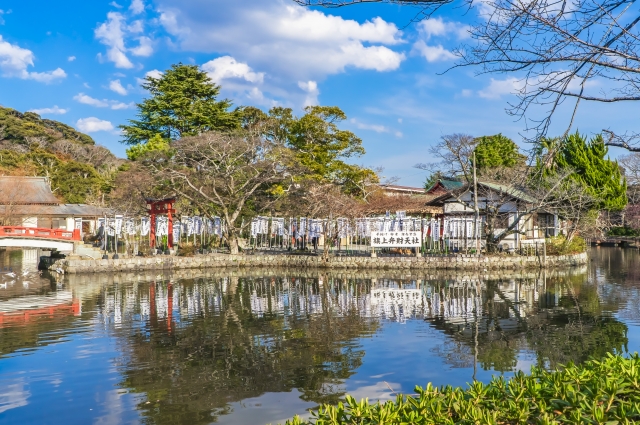 鎌倉・江ノ島七福神巡り～鶴岡八幡宮　旗上弁財天～