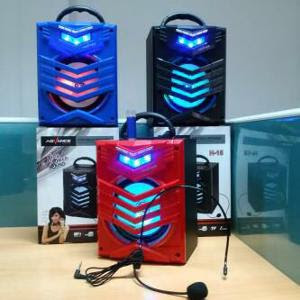 Speaker portable with Mic/ Audio in/ USB & Memory