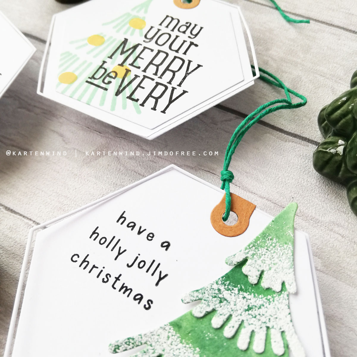 Hexagon Tags | Christmas Tags Blog-Hop #2