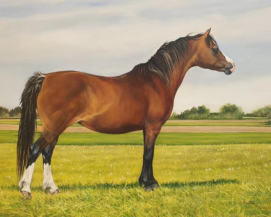 Vechtzicht's Cascade, 1998-2024  Painting by Maureen Prottey
