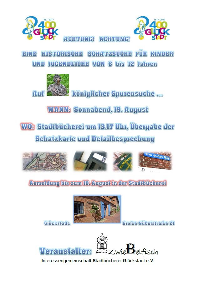 Plakat Historische Schatzsuche