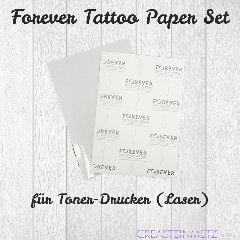 Forever Tattoo Paper Set Fur Tonerdrucker Din A4 Creasteinmetz Mit Liebe Gemacht