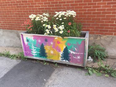 Grands bac à fleurs de la ruelle verte LA VOIE LACTÉ 