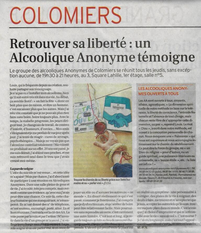 Groupe Colomiers: Article dans la Dépêche