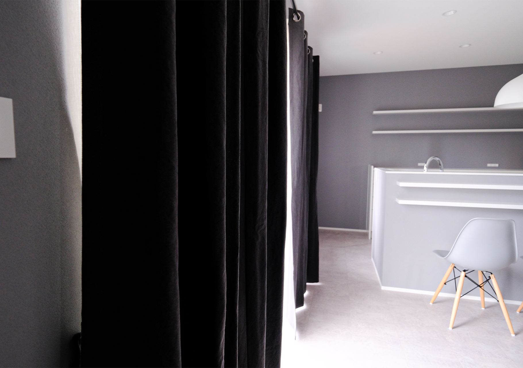 帆布｜チャコールグレー｜ハトメスタイル