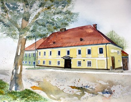 Nagele Sankt Veit an der Glan Aquarell 30 x 40 cm