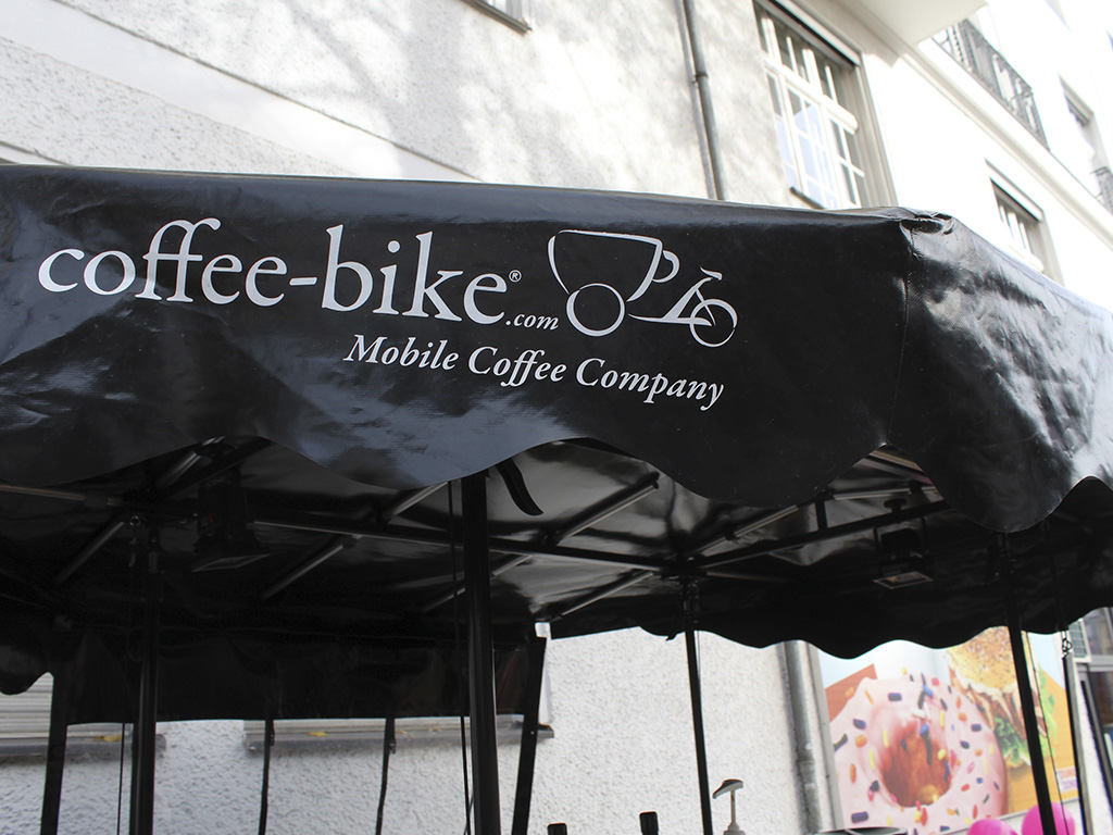 Aktionen auf der Straße: Coffee Bike