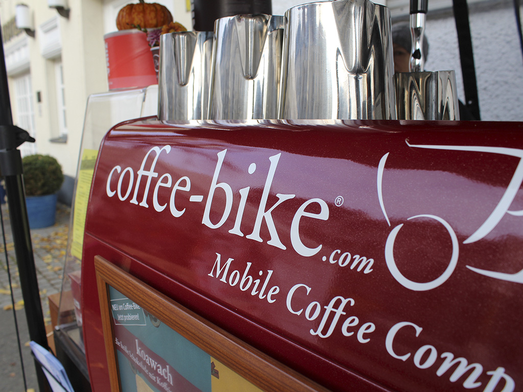 Aktionen auf der Straße: Coffee Bike