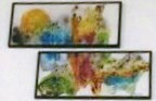 Acryl Spachtel- Mischtechnik auf Leinwand 2tlg. a`70cm x 30cm mit Holzrahmen - © KunstMomente Christine Dablander
