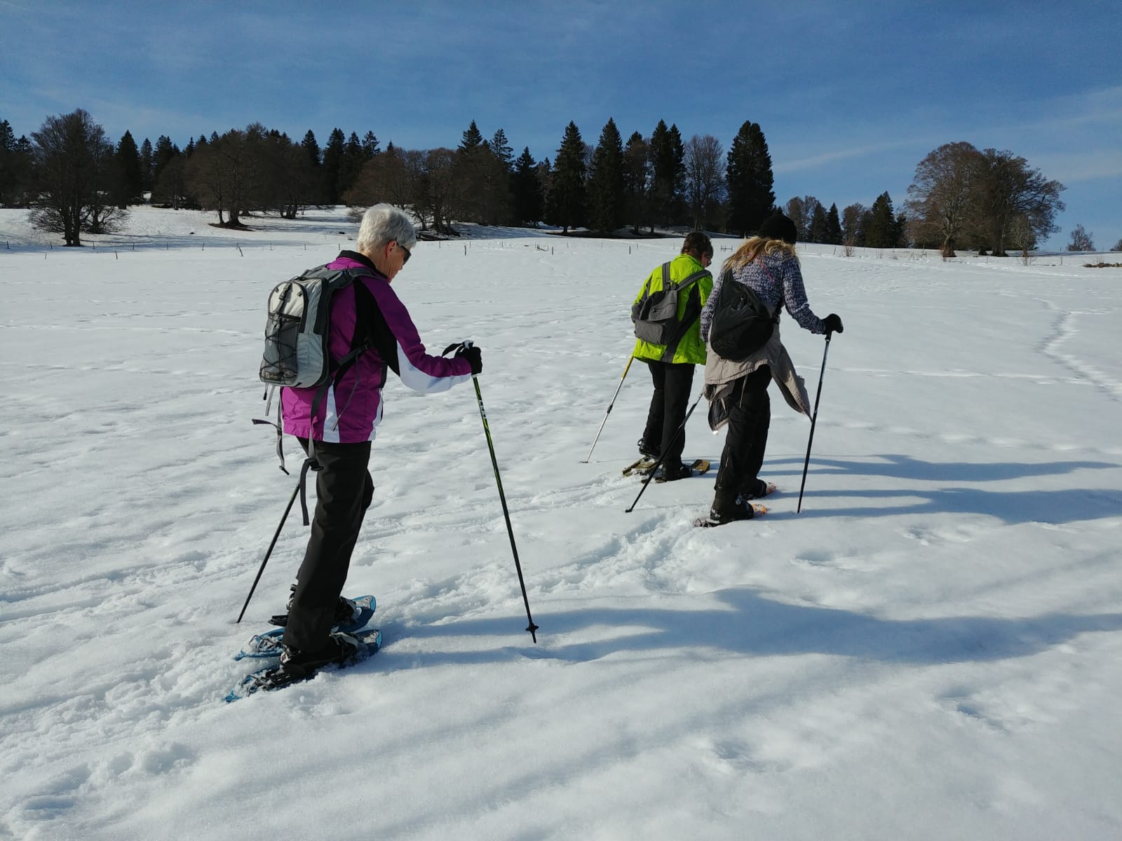 Schneeschuhlaufen Prés d'Orvin