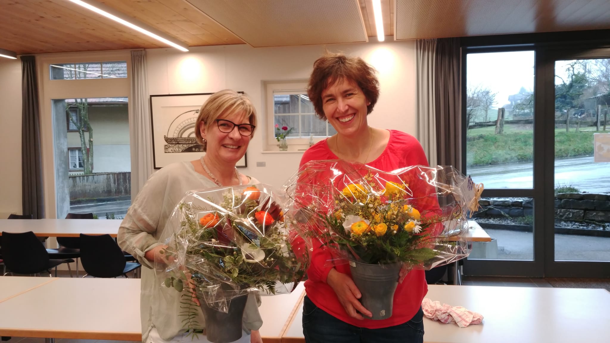 wir verabschieden Barbara Zellweger und Ruth Gassner aus dem Vorstand