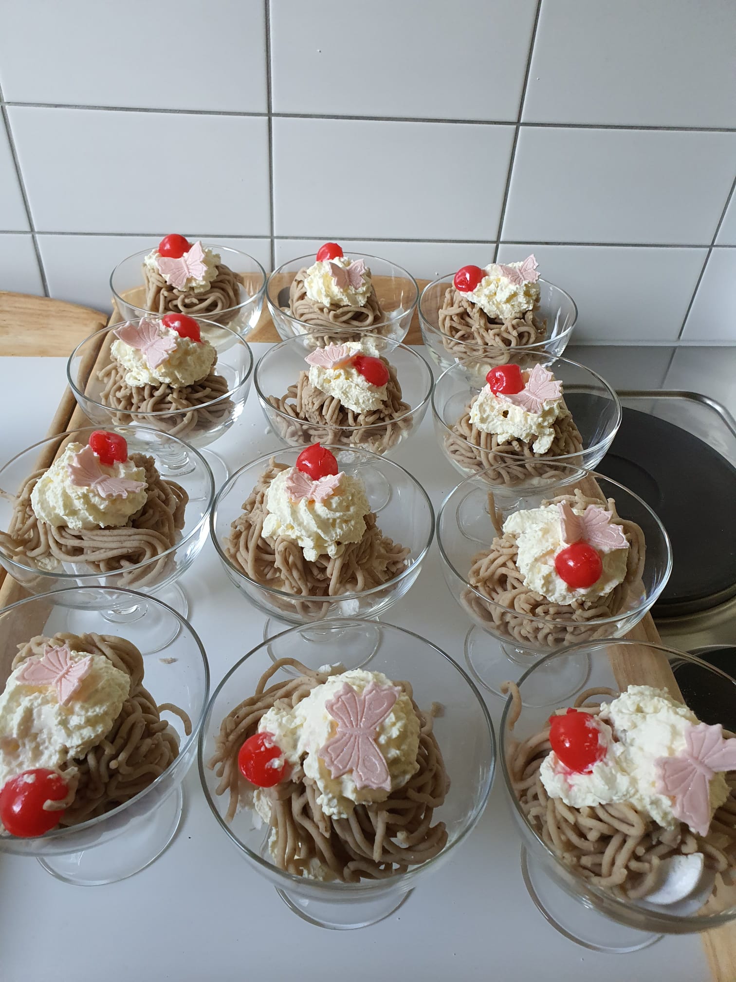 zum Abschluss gibt es ein feines Dessert 