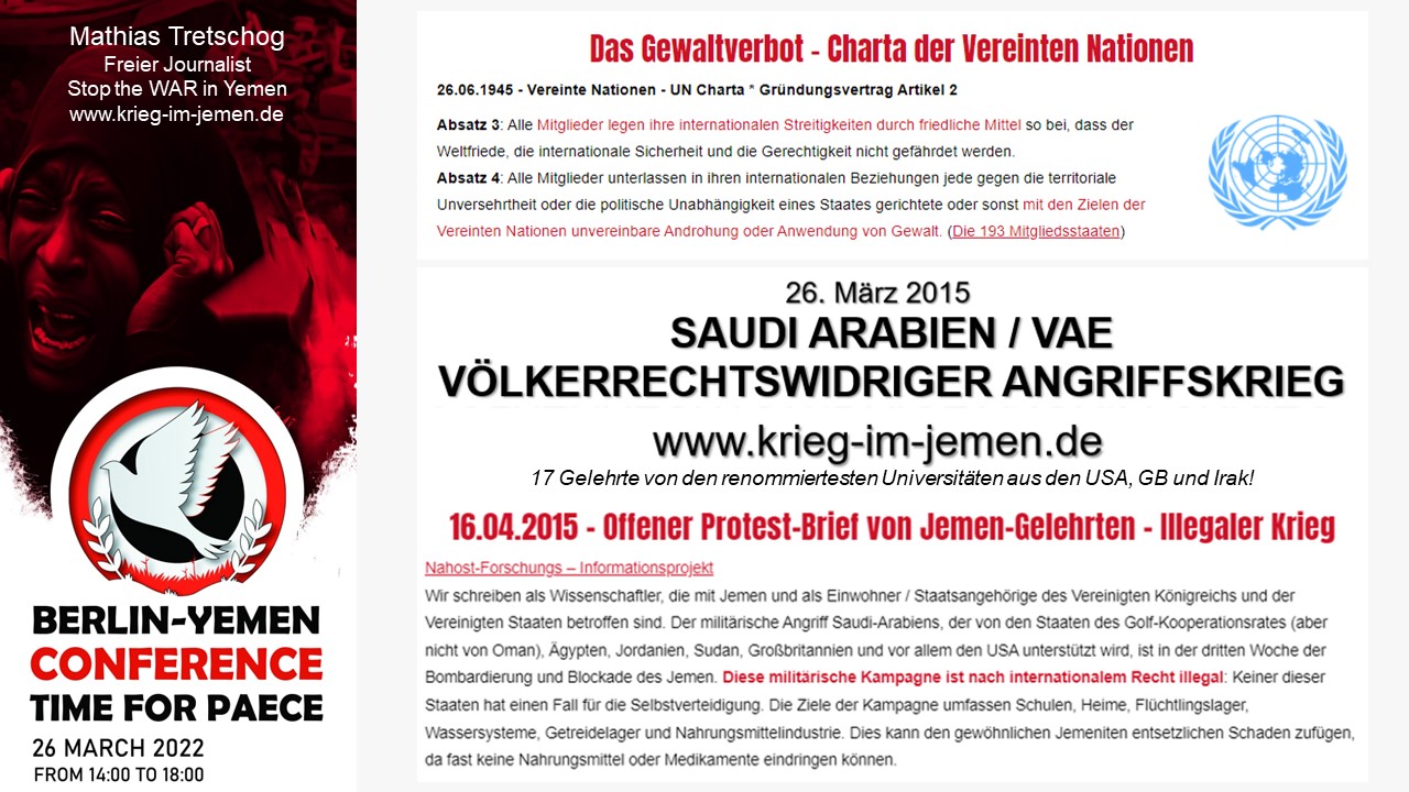 Stop the WAR in Yemen - 3. Berliner Jemenkonferenz 13
