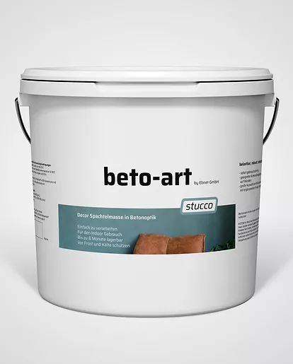 beto-art stucco für Strukturen und Muster. Vom klassischen Beton bis Feinspachtelung.