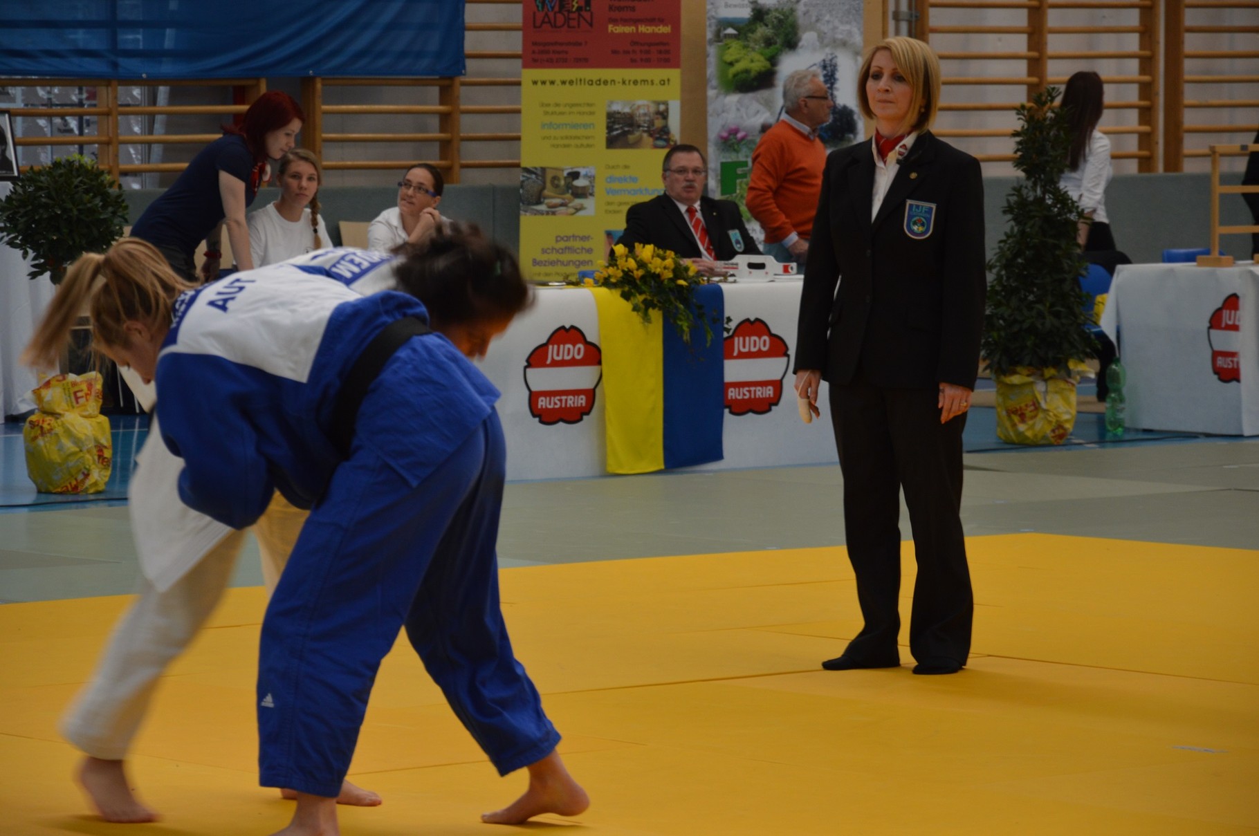 Judo, "die sanfte Kunst" ist auch bei jungen Damen "in".