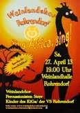 Einladung zum Frühjahrskonzert des Rohrendorfer Weinlandchores. Foto: zVg