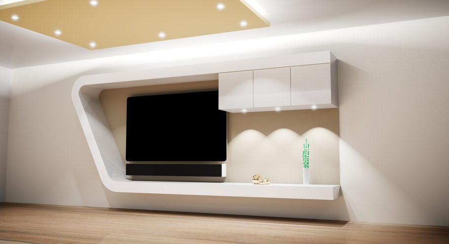 Fernsehwände, sideboards, tv möbel tv wall die tv wand aus ... Designer tv wand
