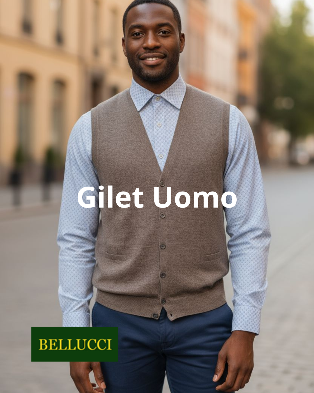 Gilet Uomo Lana Merinos.