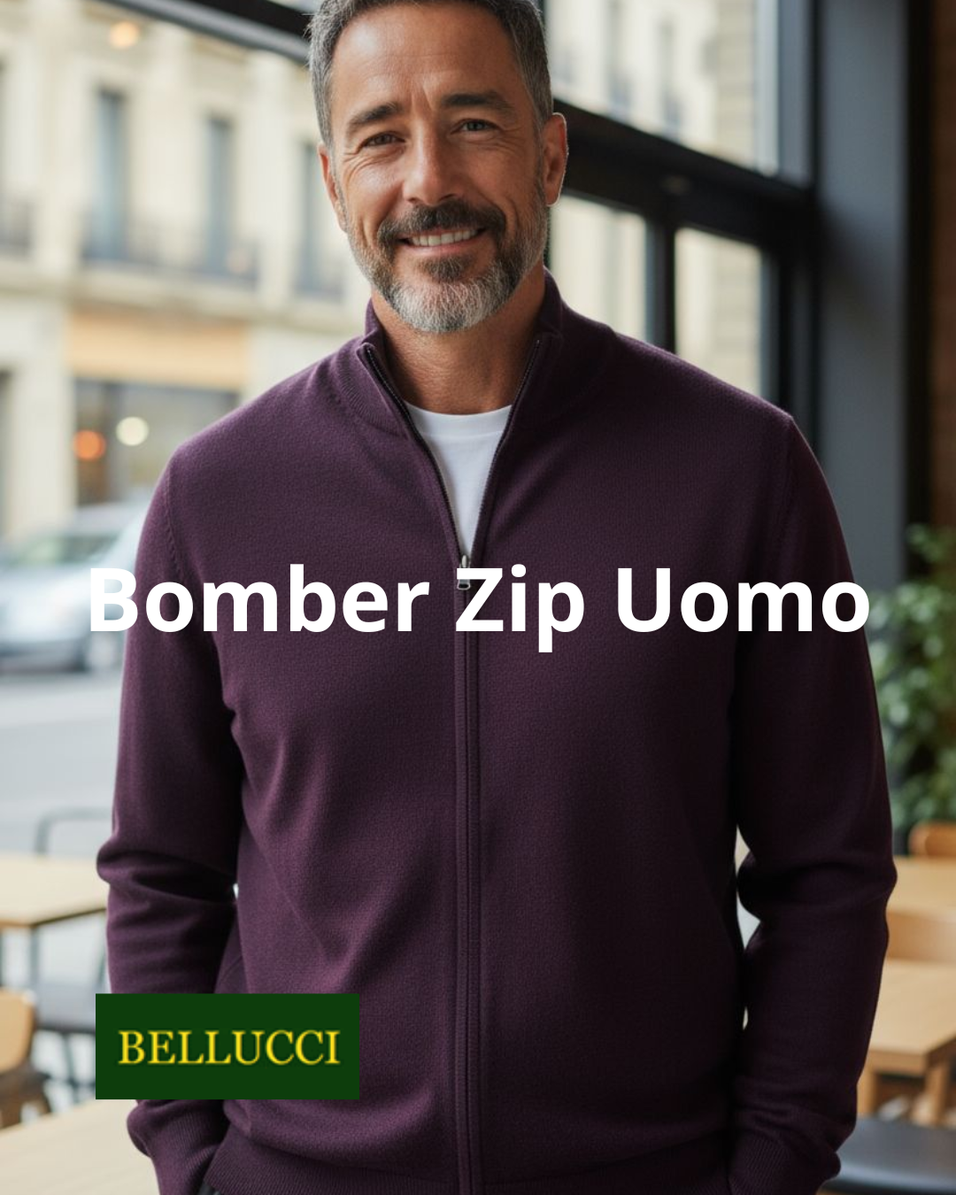 Giubbino Uomo con zip.