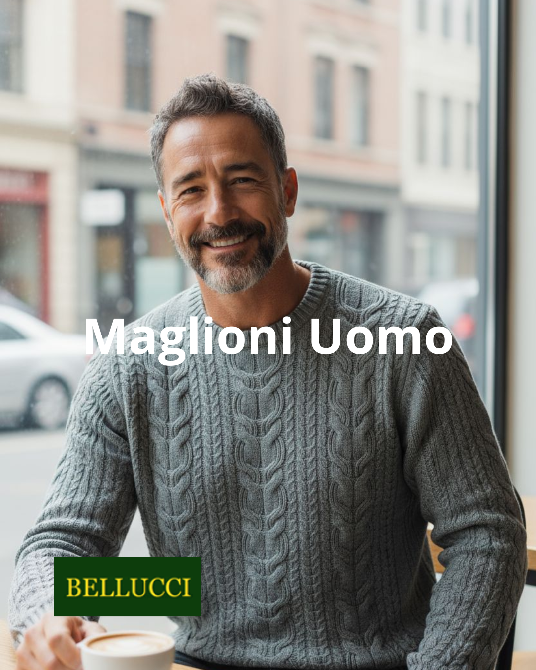 Girocollo Uomo in Cashmere e Lana.