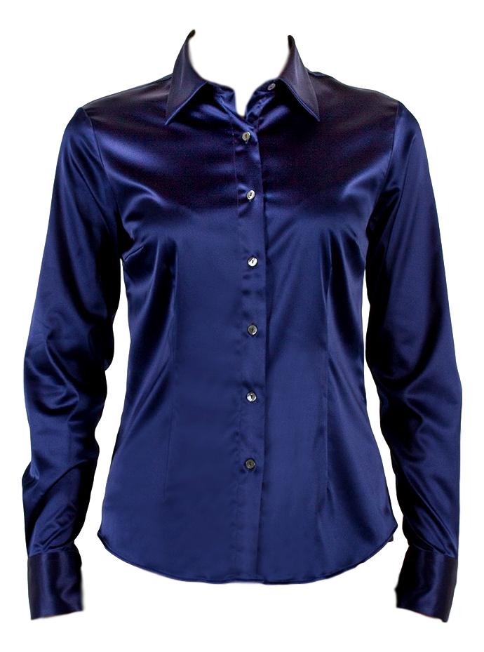 Camicia raso best sale blu